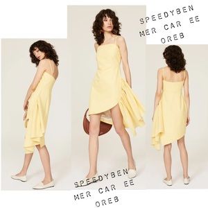 Osman Yousefzada Yellow Plaid Ruffle Dress 6